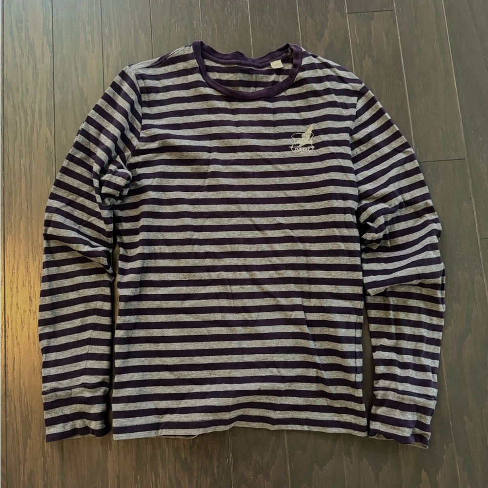 Diesel Men’s Striped Long Sleeve Shirt